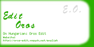 edit oros business card